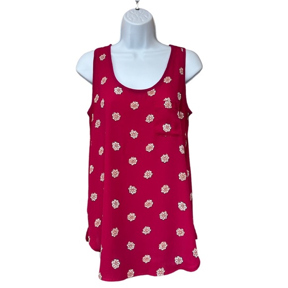 SzS Loft Floral Prink Sleeveless Blouse - Picture 2 of 6